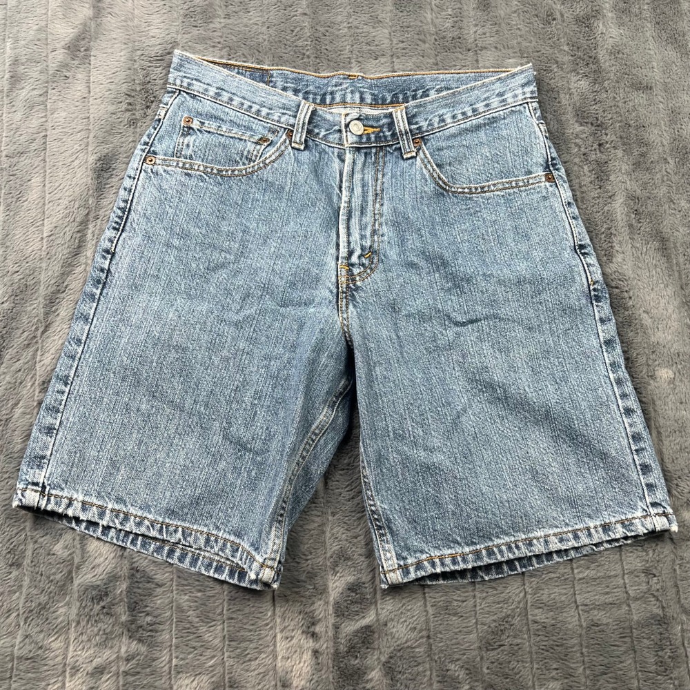 Levis 550 Relaxed Fit Denim Shorts Mens W31 Medium Wash Blue Cotton 13089
